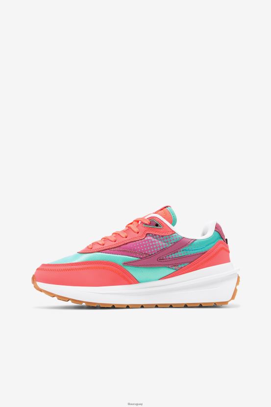 cacatúa/coral ardiente/málaga FILA fila renno cockatoo/fiery coral/malaga para mujer 6L8PR21277