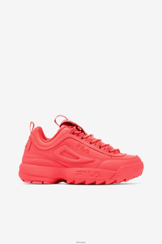 coral ardiente FILA fila fiery coral mujer disruptor 2 premium 6L8PR21162