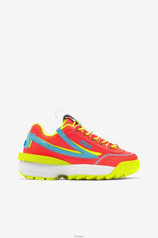 coral ardiente/amarillo/pez azul FILA fila disruptor 2 exp fiery coral/amarillo/bluefish mujer 6L8PR21176