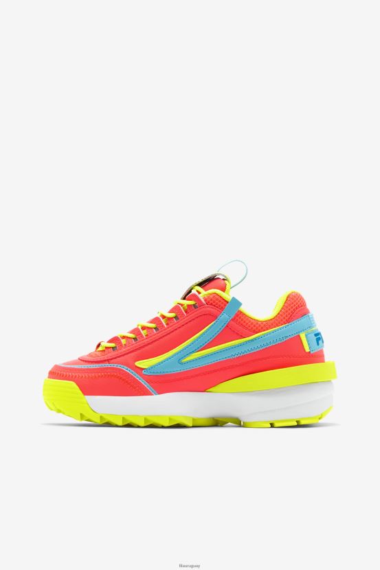 coral ardiente/amarillo/pez azul FILA fila disruptor 2 exp fiery coral/amarillo/bluefish mujer 6L8PR21176