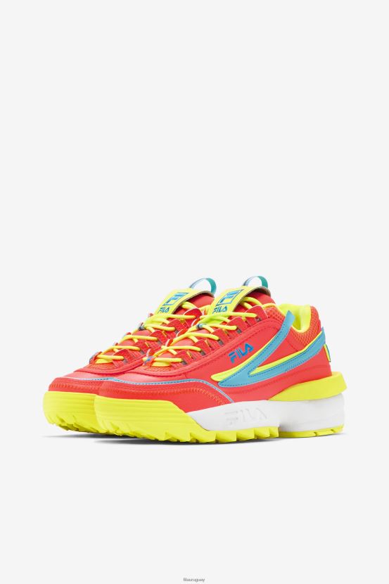 coral ardiente/amarillo/pez azul FILA fila disruptor 2 exp fiery coral/amarillo/bluefish mujer 6L8PR21176