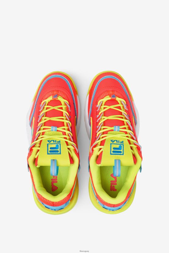 coral ardiente/amarillo/pez azul FILA fila disruptor 2 exp fiery coral/amarillo/bluefish mujer 6L8PR21176