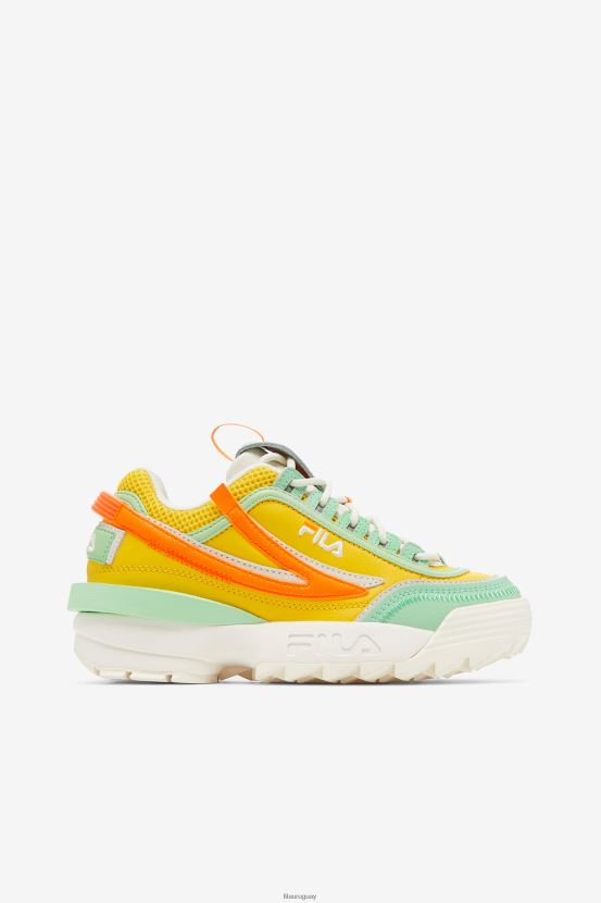 limón/ceniza verde/naranja FILA fila disruptor 2 exp limón/verde ceniza/naranja para mujer 6L8PR21175