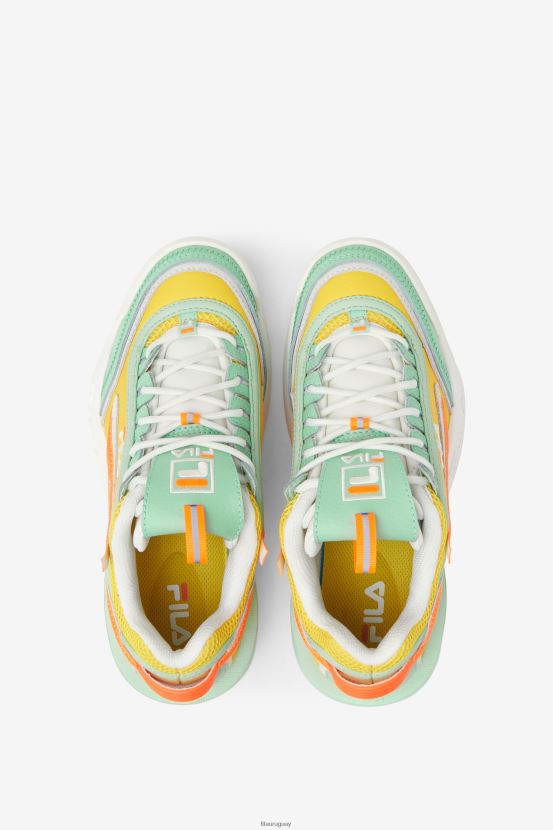 limón/ceniza verde/naranja FILA fila disruptor 2 exp limón/verde ceniza/naranja para mujer 6L8PR21175
