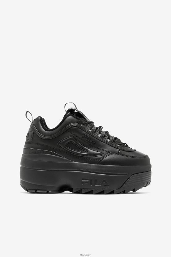 negro FILA cuña fila disruptor 2 mujer negras 6L8PR21138