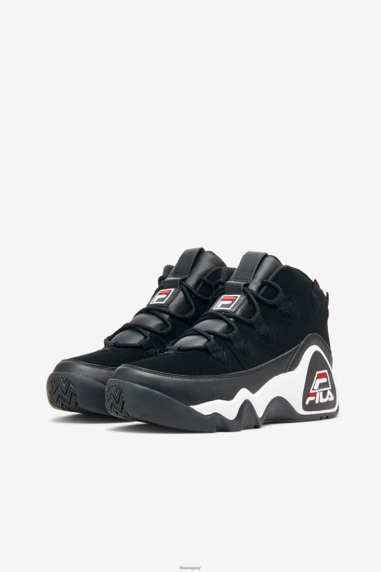 negro/blanco/rojo FILA fila Grant Hill 1 Mujer Negras/Blancas/Rojas 6L8PR21271