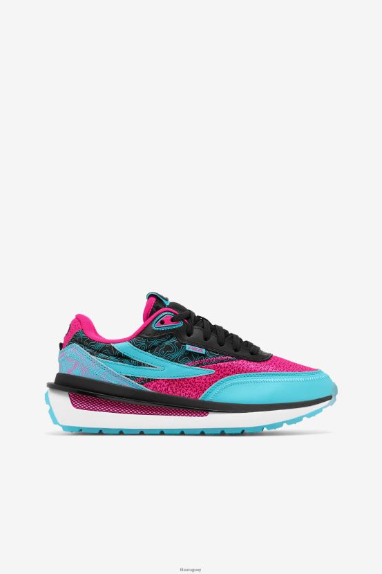 negro/rosa brillante/blanco FILA fila mujer renno negro/rosa glo/blanco 6L8PR21276