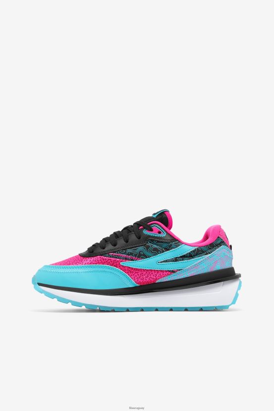 negro/rosa brillante/blanco FILA fila mujer renno negro/rosa glo/blanco 6L8PR21276