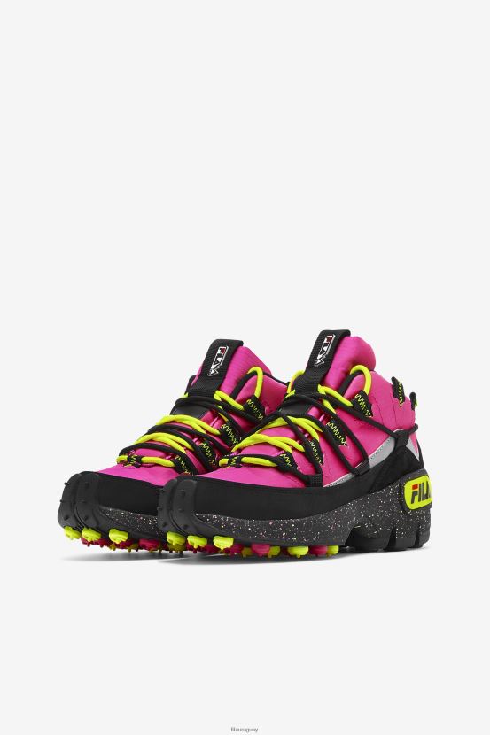 rosa brillante/negro/amarillo FILA mujer Grant Hill 1 x Trailpacer rosa brillo/negro/amarillo fila 6L8PR21247