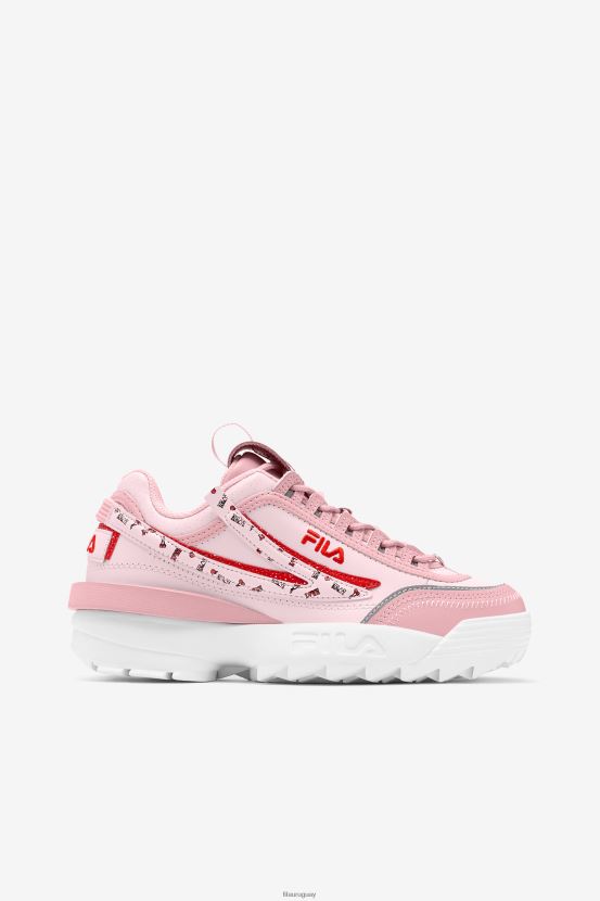 rubor coral/rosa/blanco FILA fila coral blush/pink/white mujer disruptor 2 exp 6L8PR21174