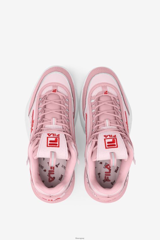 rubor coral/rosa/blanco FILA fila coral blush/pink/white mujer disruptor 2 exp 6L8PR21174