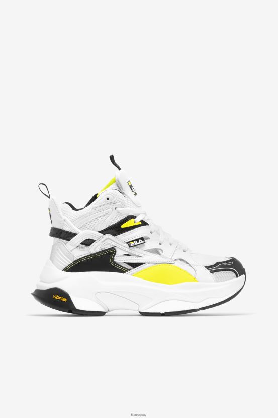 tónica blanca/negra/limón FILA fila mujer hallasan mid premium white/black/lemon tonic 6L8PR21333