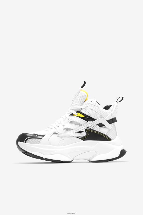 tónica blanca/negra/limón FILA fila mujer hallasan mid premium white/black/lemon tonic 6L8PR21333