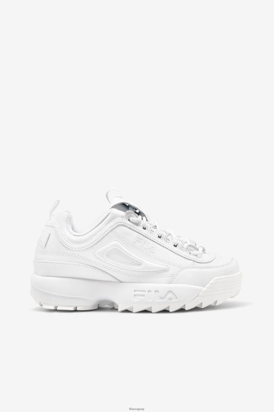 triple blanco FILA fila disruptor 2 premium triple blanca para mujer 6L8PR21191