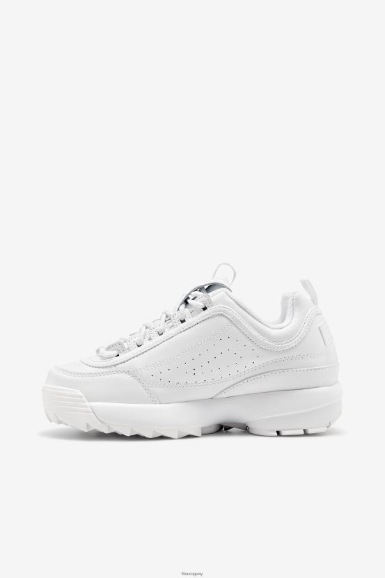 triple blanco FILA fila disruptor 2 premium triple blanca para mujer 6L8PR21191
