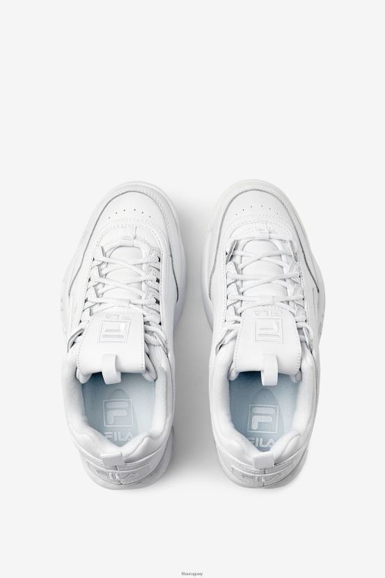 triple blanco FILA fila disruptor 2 premium triple blanca para mujer 6L8PR21191