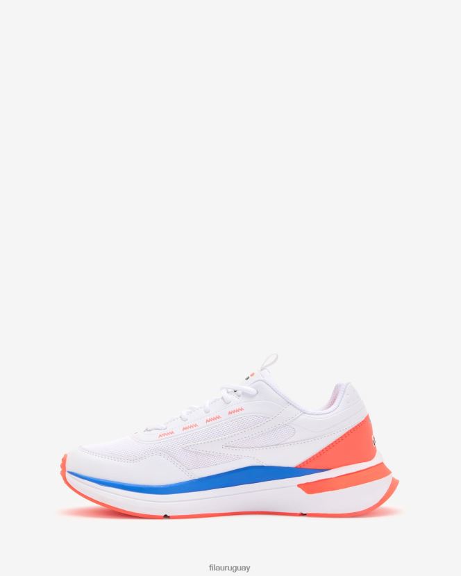 blanco/coral fuego/azul nebuloso FILA fila zagari blanco/fierycoral/nebulblue mujer 6L8PR23035