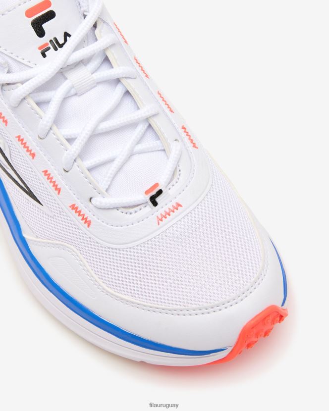 blanco/coral fuego/azul nebuloso FILA fila zagari blanco/fierycoral/nebulblue mujer 6L8PR23035
