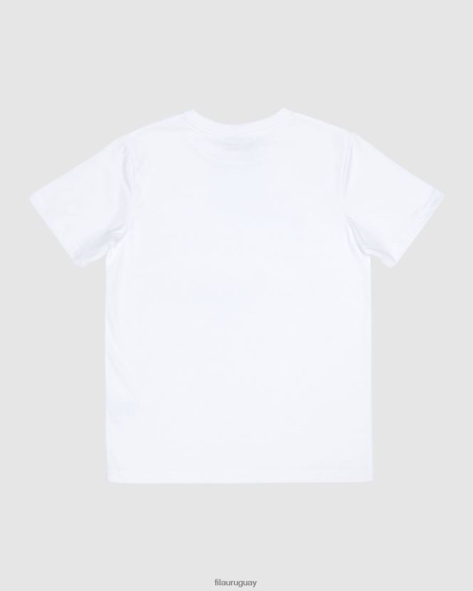 blanco FILA camiseta blanca clasica infantil fila 6L8PR23096