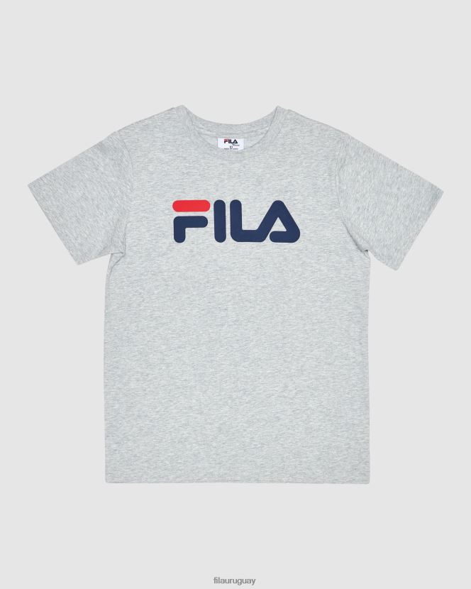 marga plateada FILA camiseta clasica para ninos silver marle fila 6L8PR23113