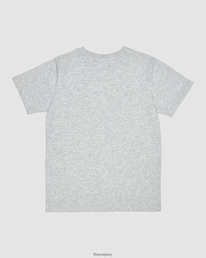 marga plateada FILA camiseta clasica para ninos silver marle fila 6L8PR23113