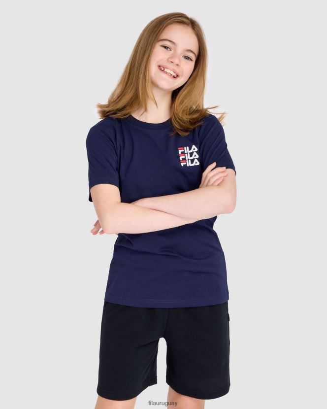 nueva marina FILA camiseta fila new azul marino ripley para niños 6L8PR23046