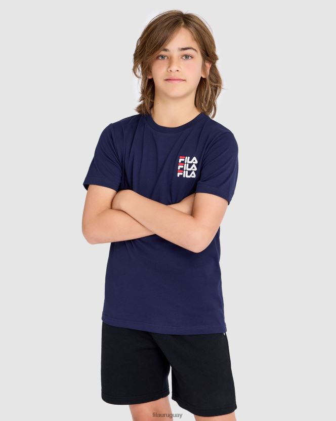 nueva marina FILA camiseta fila new azul marino ripley para niños 6L8PR23046