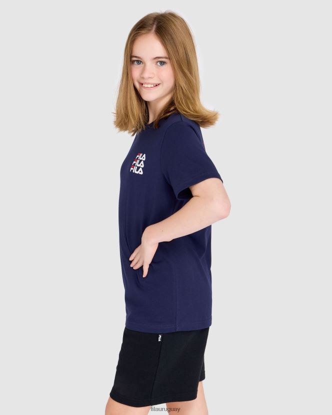 nueva marina FILA camiseta fila new azul marino ripley para niños 6L8PR23046