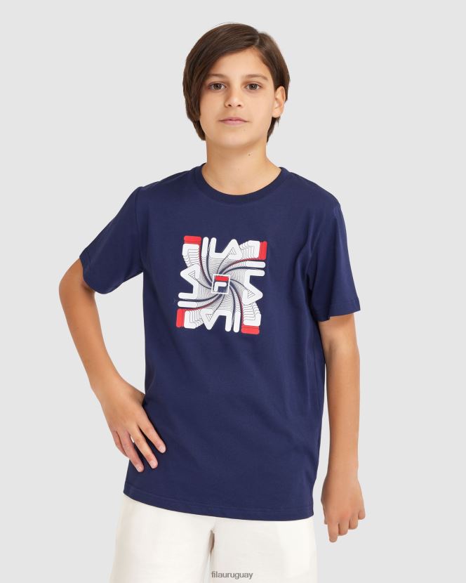nueva marina FILA camiseta ryan niño nueva azul marino fila 6L8PR23077