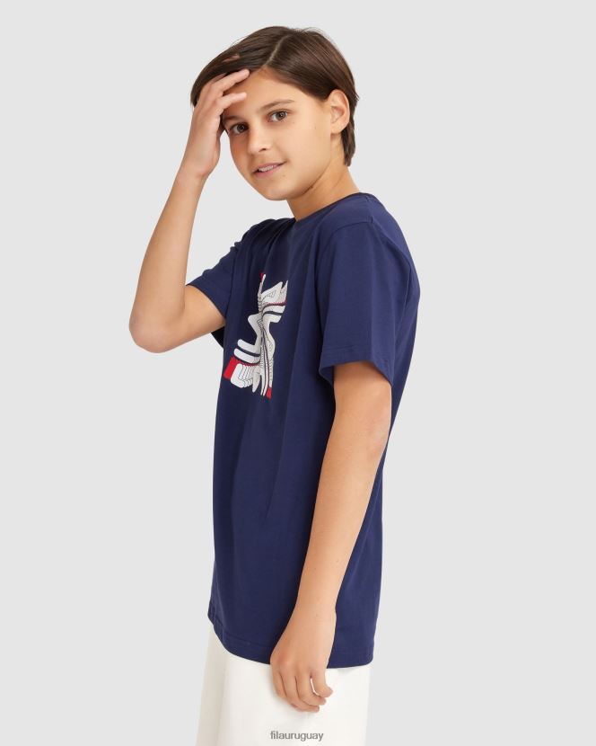 nueva marina FILA camiseta ryan niño nueva azul marino fila 6L8PR23077