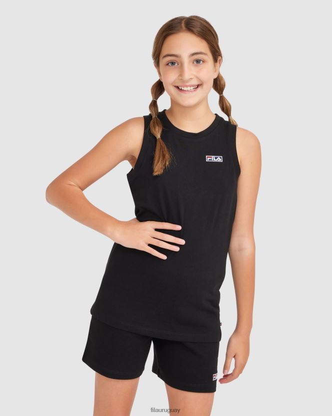 negro FILA camiseta fila parker negra para niños 6L8PR23075