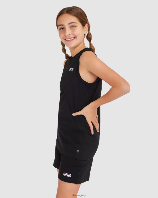 negro FILA camiseta fila parker negra para niños 6L8PR23075