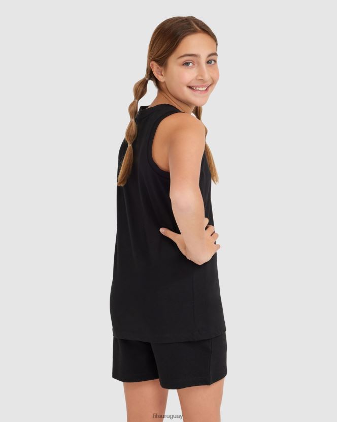 negro FILA camiseta fila parker negra para niños 6L8PR23075
