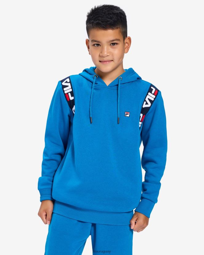 Míkonos azul FILA Sudadera con capucha fila mykonos azul para niños Badge 2.0 6L8PR23138