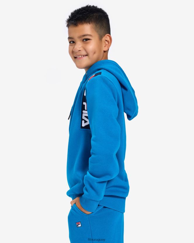 Míkonos azul FILA Sudadera con capucha fila mykonos azul para niños Badge 2.0 6L8PR23138