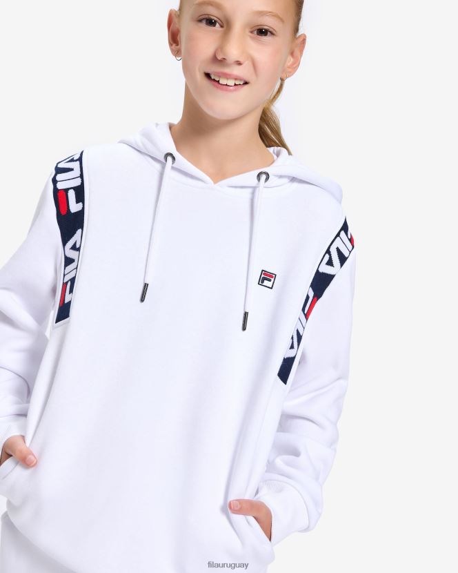 blanco FILA capucha fila infantil insignia 2.0 blanca 6L8PR23141