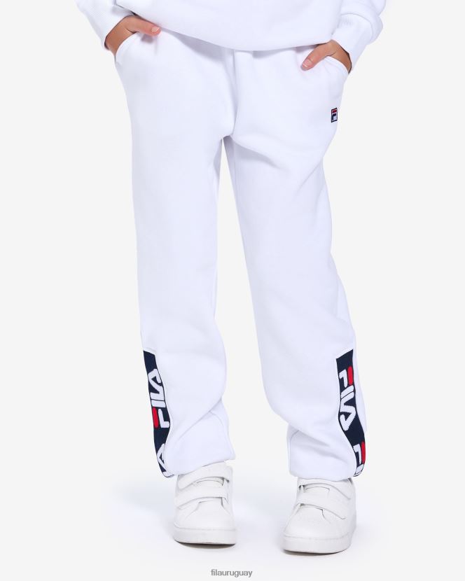 blanco FILA pantalón insignia 2.0 para niños fila blanco 6L8PR23146