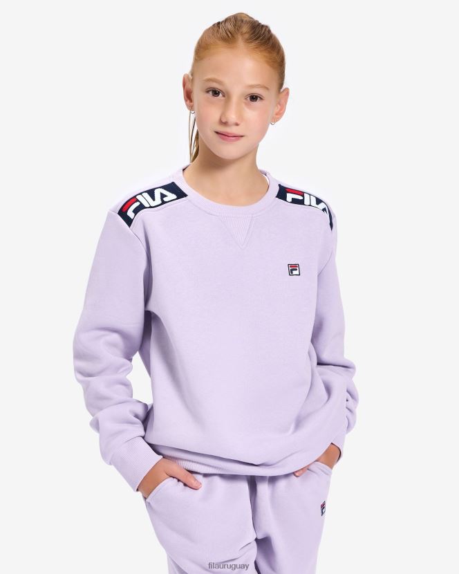 lila pastel FILA insignia fila infantil lila pastel 2.0 crew 6L8PR23147