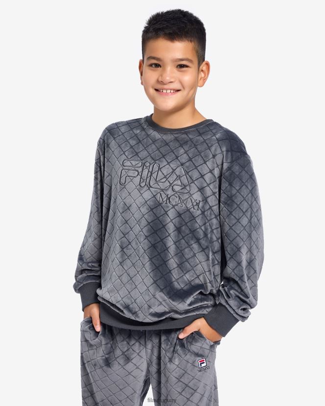 ostra negra FILA fila sloane crew black oyster para niños 6L8PR23149