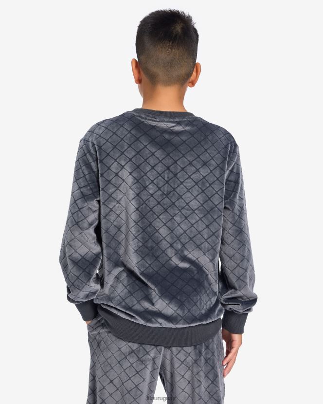 ostra negra FILA fila sloane crew black oyster para niños 6L8PR23149