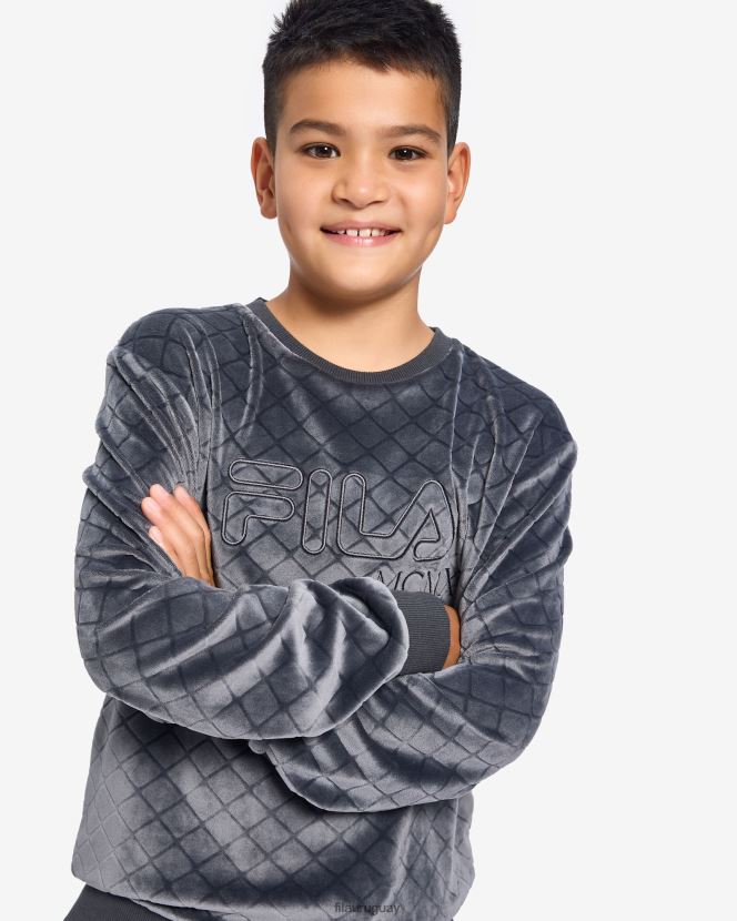 ostra negra FILA fila sloane crew black oyster para niños 6L8PR23149