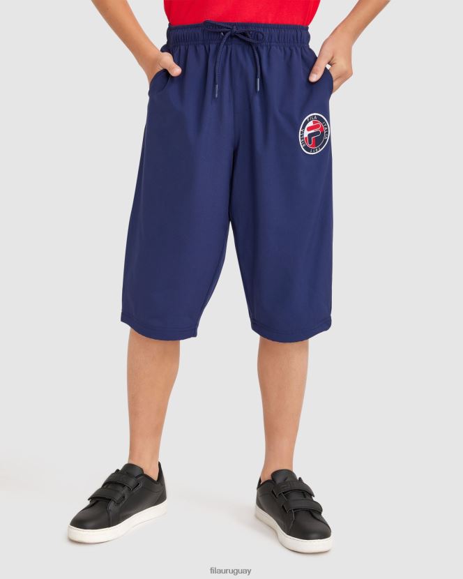 nueva marina FILA pantalón ryan 3/4 para niño nuevo azul marino fila 6L8PR23089