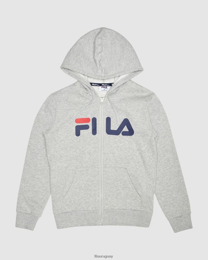 marga plateada FILA fila classic kids zip sudadera con capucha plata marle 6L8PR23121