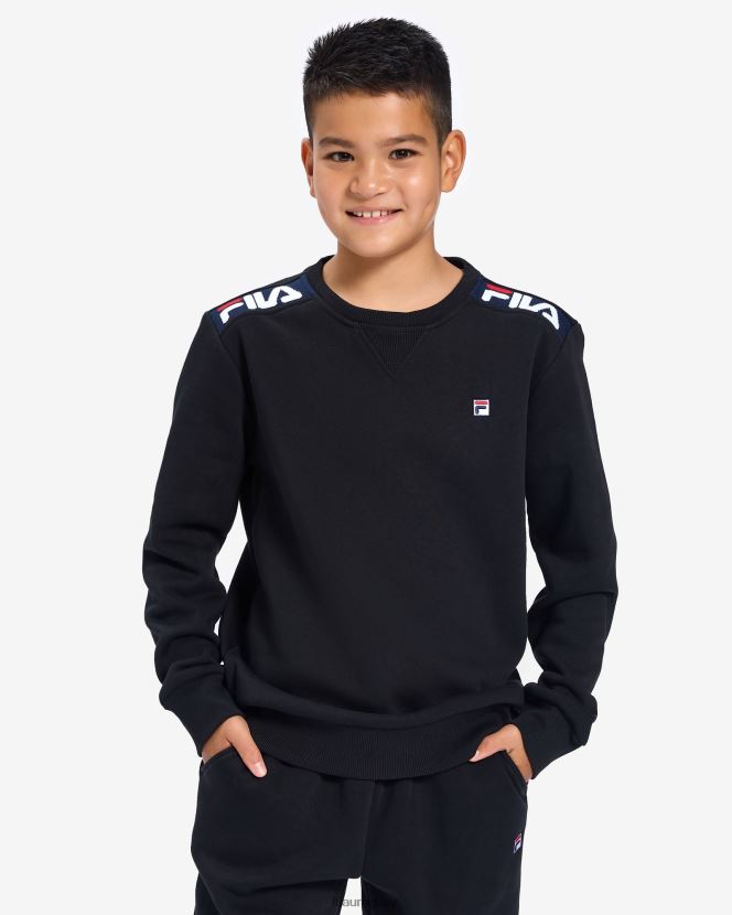 negro FILA insignia para niños 2.0 crew negro fila 6L8PR23107