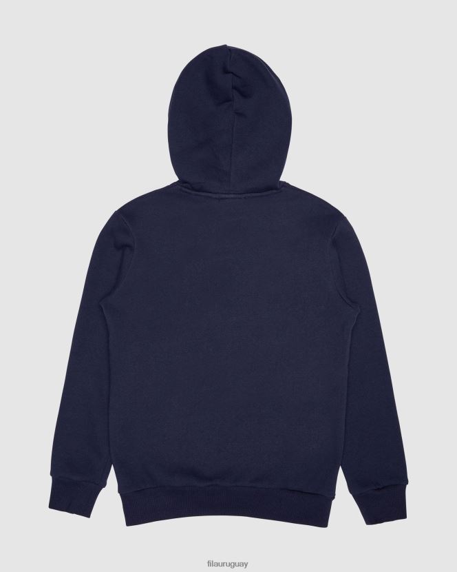 nueva marina FILA nueva capucha fila azul marino clasica para niños 6L8PR23126