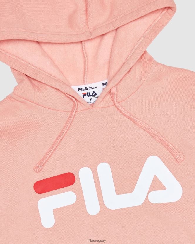 rosa suave FILA capucha clásica para niños fila mellow rose 6L8PR23122