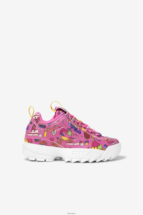 azúcar ciruela/morado/limón FILA fila disruptor 2 premium sugar ciruela/púrpura/limón para niños grandes 6L8PR22063