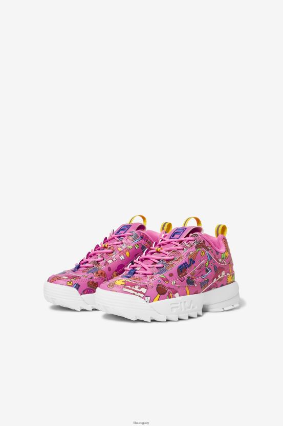 azúcar ciruela/morado/limón FILA fila disruptor 2 premium sugar ciruela/púrpura/limón para niños grandes 6L8PR22063