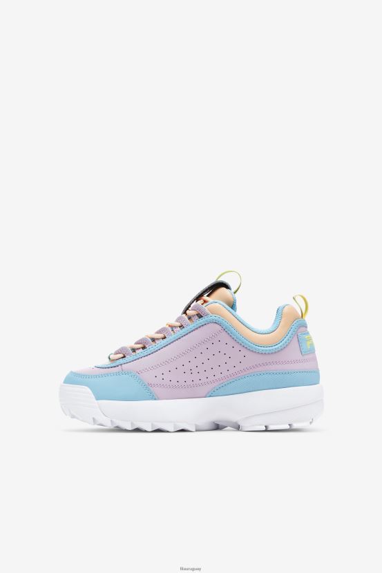 azul/blanco/orquídea FILA azul/blanco/orquídea fila disruptor 2 premium para niños grandes 6L8PR22067