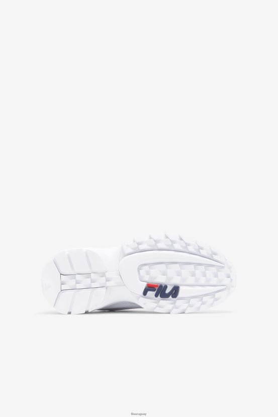 blanco/azul marino/rojo FILA fila disruptor 2 exp para niños grandes white/navy/red 6L8PR22057